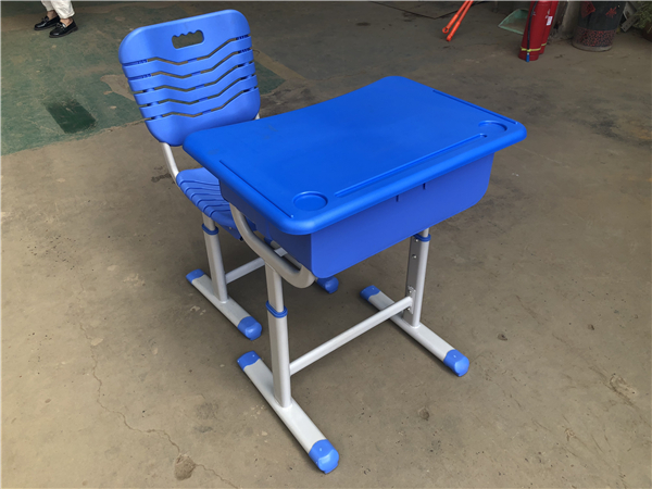 ABS深藍(lán)色單人課桌椅